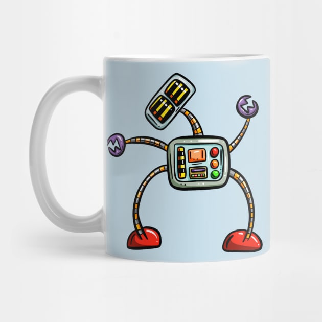 Long Limb Cartoon Robot by Squeeb Creative